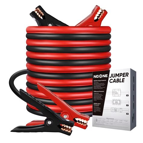 Amazon.com: NOONE Jumper Cables for Car Battery - 2 Gauge 16 FT Heavy ...