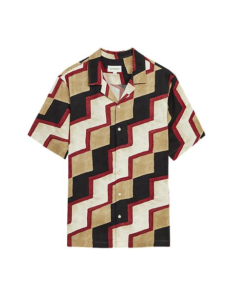 Buy Twill Cuban Collar Shirt at Marks & Spencer