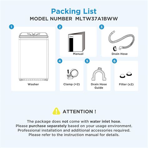 Midea Top Load Washer, 12 Washing Cycles, 3.7 Cu.ft, India | Ubuy