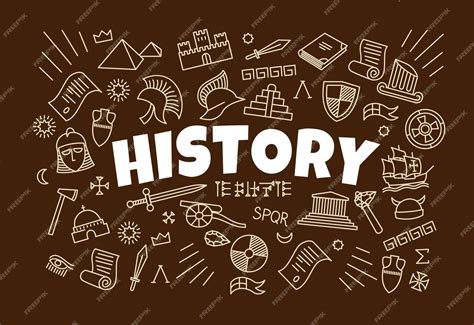Sinais de fundo de história e educação de símbolos | Vetor Premium