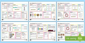 26 Maths Revision Mats Year 2 | Maths Resources - Twinkl