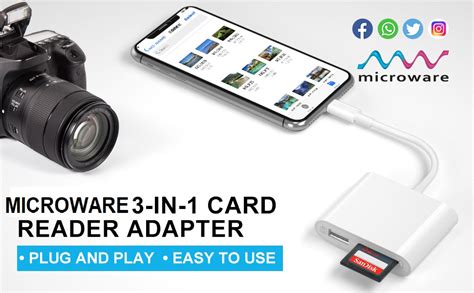 Amazon.in: Buy Microware SD Card Reader, Digital Camera Reader Adapter ...