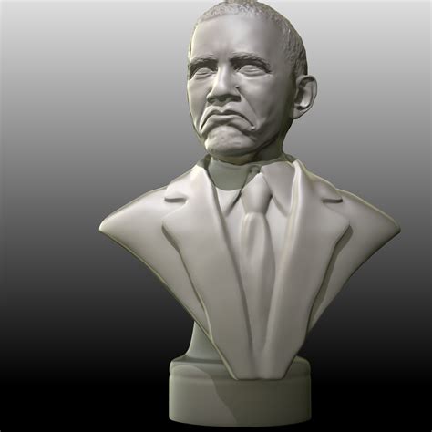 Obama not bad meme sculpt 3D model 3D printable | CGTrader