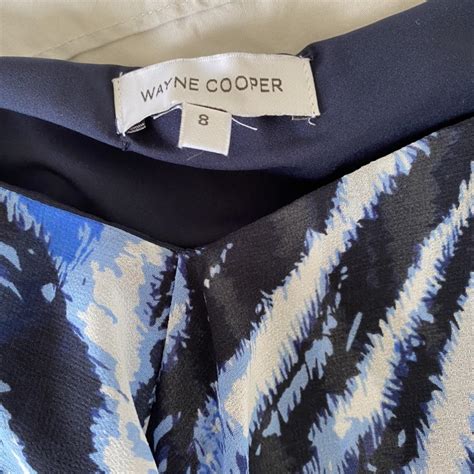 Absolutely stunning Wayne Cooper blue zebra print... - Depop