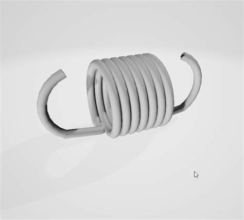 Image result for How to Attach Extension Spring 3D Model