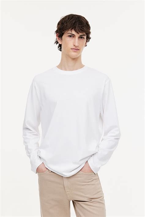 THERMOLITE® Regular Fit Jersey top - White - Men | H&M IN