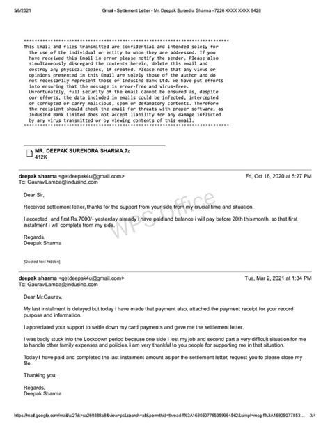 [Resolved] Indusind Bank — Credit card settlement amt paid but bank is ...