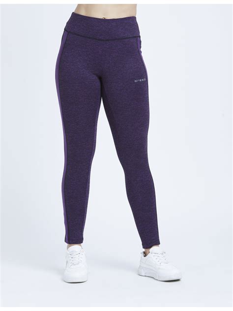 Essential Side Paneled Marl Full Length Women's Leggings | Creez – CREEZ
