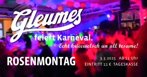 Rosenmontag am und im Gleumes, Sternstraße 12, 47798 Krefeld, Germany ...