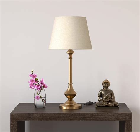 Buy Divine Trends LED, Incandescant, CFL, Smart Bulbs Table Lamp Brass ...