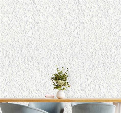 White 3D stones pattern Stone effect wallpaper - TenStickers