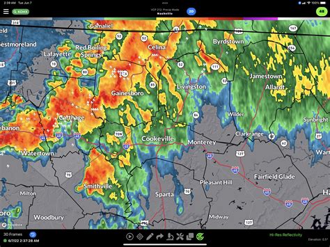 Upper Cumberland Weather on Twitter: "2:43 a.m. - We’re continuing to ...