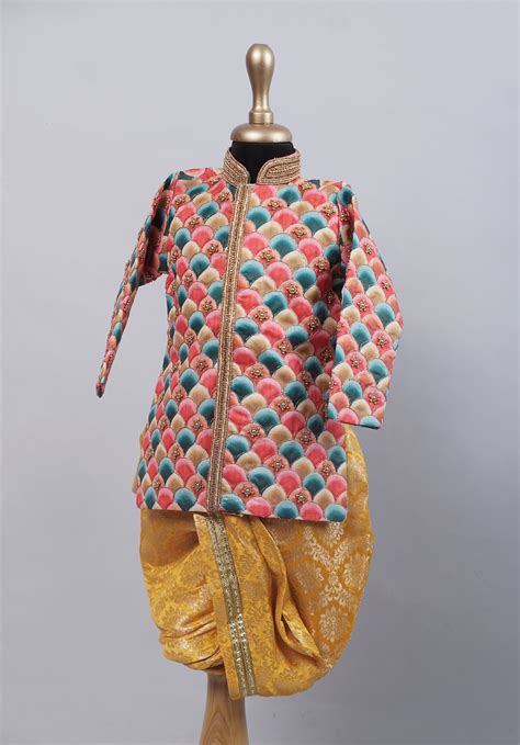 Aari worked Grand Boy's Birthday Suits – Anveshana Clothing