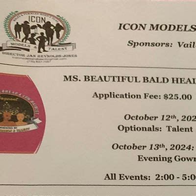 Ms. Beautiful Bald Head & Low Hair Cut Pageant, Icon models and talent ...