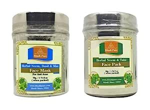 Buy Khadi Pure Neem Tulsi & Neem, Basil & Mint Face Pack, 50 g (Pack of ...