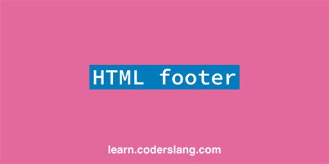 HTML Footer Tag 的图像结果