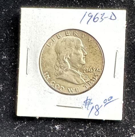 1963-D FRANKLIN SILVER HALF DOLLAR COIN | Property Room