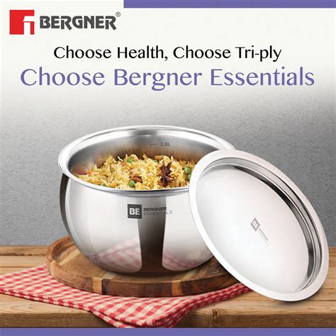 BE Essentials Tri-Ply Stainless Steel Rice Handi