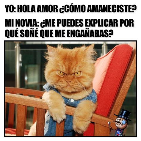 Yo: Hola amor, ¿cómo amaneciste? Mi novia: ¿Me puedes explicar por qué ...