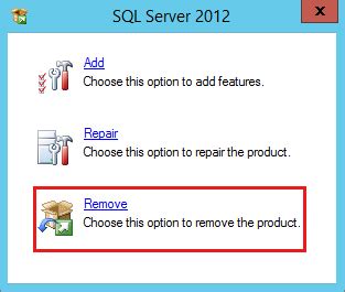 Microsoft SQL Server 2016 Uninstall 的图像结果