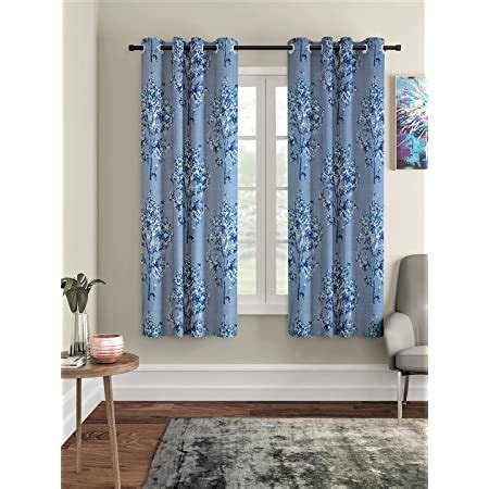 Buy Home Sizzler 2 Piece Garden Panel Eyelet Polyester Window Curtains ...