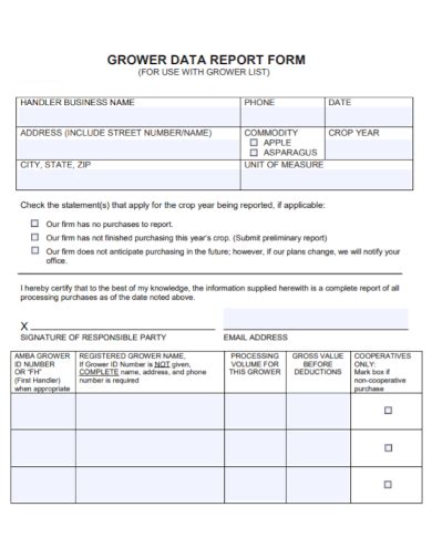 Data Report Form Examples 的图像结果