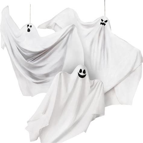 JOYIN 3 Pack Halloween Hanging Ghosts Decorations Outdoor, Mix Size ...