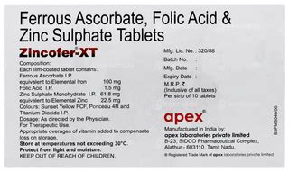 Zincofer Xt | Order Zincofer Xt Tablet Online at Truemeds