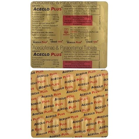 Aceclo Plus - Strip of 15 Tablets : Amazon.in: Fashion