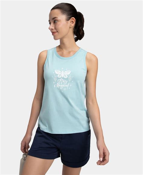 Buy Super Combed Cotton Relaxed Fit Printed Racerback Styled Tank Top ...