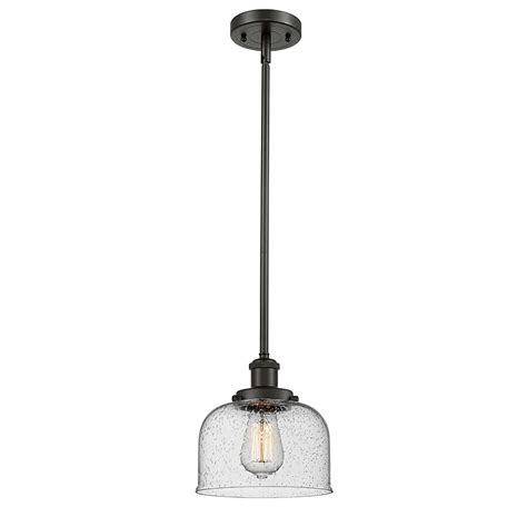 Innovations Lighting Bell Oil Rubbed Bronze Industrial Seeded Glass ...