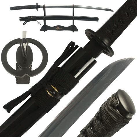 Dtyes Full Handmade T10 Clay Tempered Reverse Blade Katana Sword ...