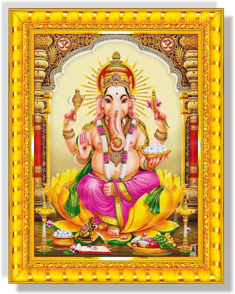 Art n Store Panchmukhi Ganesh/Ganpati Religious Wall Painting Poster ...