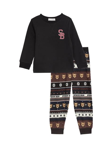 Buy Cotton Blend Spencer Bear™ Pyjamas (1-16 Yrs) at Marks & Spencer