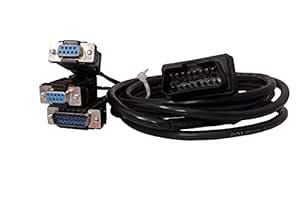 MAPOUT Tata Splitter 2Mtr OBD 2 Male to DB9 Female DB9 Female DB15 Male ...