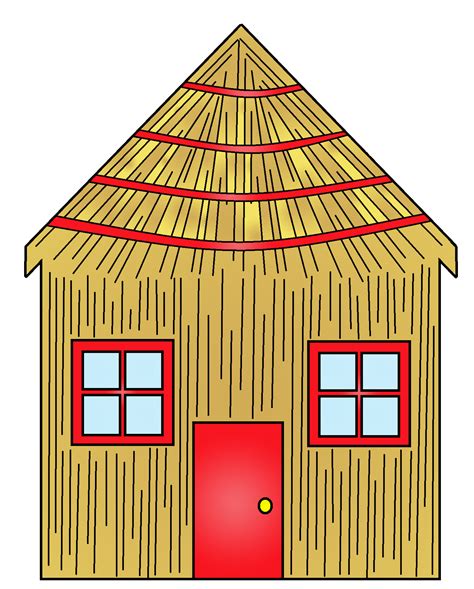 Three Little Pigs Houses Templates