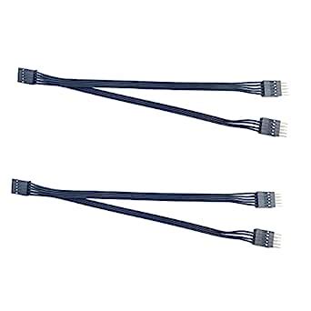 daier 2Pcs Motherboard USB Y Splitter Cable, USB 2.0 9-Pin to 2 9-Pin ...