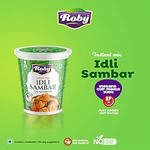 Roby Instant Idli Sambar Ready-To-Eat Instant delicious Idli Sambar ...