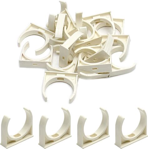 Buy MroMax 20Pcs Pipe Clamps 50mm ID U Shape Hook Holder Talon Clamps ...