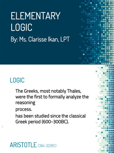 Image result for Elementary Logic Math