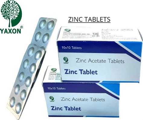 Zinc Acetate 50 Mg Tablets Manufacturer, Supplier from Sonipat