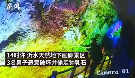 砸断并偷走山东百万年钟乳石，2人被拘1人在逃 - 资讯 - 海外网