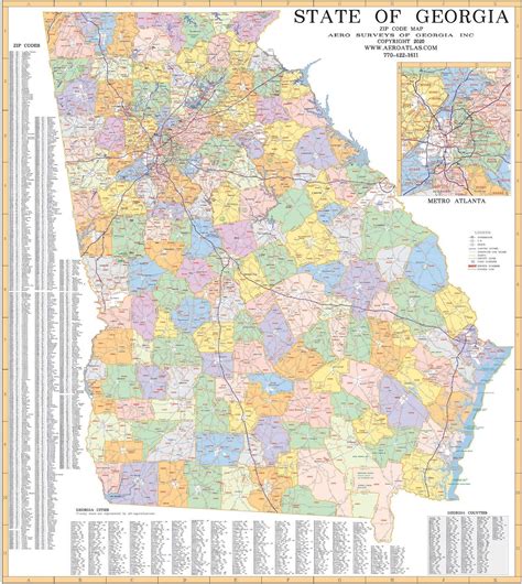 Image result for Georgia Zip Code Map