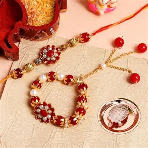 Great Art Rakhi for Brother and Bhabhi Rakhi Set of 2 for Vastu Gift ...