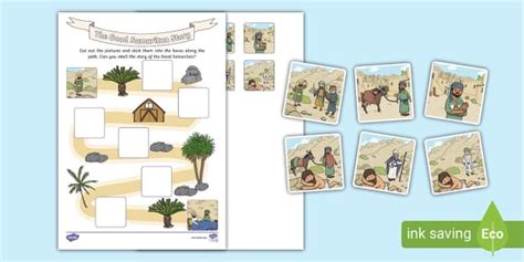 The Good Samaritan Cut and Stick Activity - Bible Stories