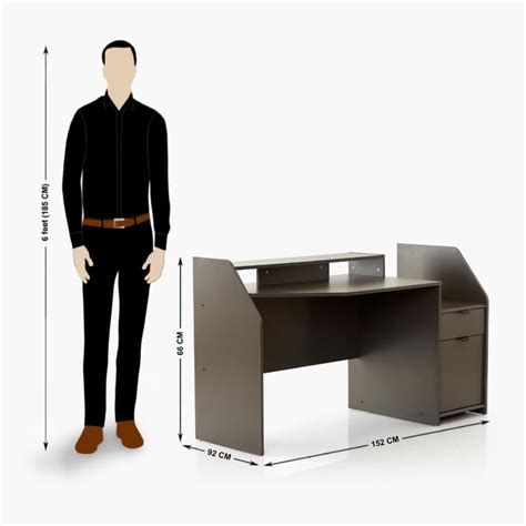 Buy Champion Regular Gaming Desk with Cabinet - Grey from Home Centre ...