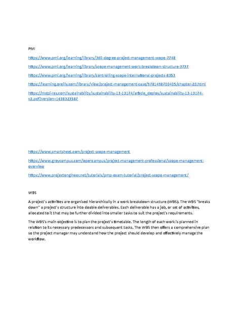 Scope Management URL - No and GLobal - PMI pmi/learning/library/360 ...