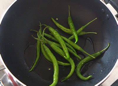 Green chilli fry recipe | How to make menasinakayi fry | North ...