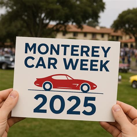 Monterey Car Week 2025: calendario, supercar e novità