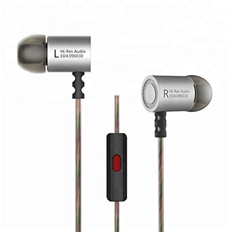 Denler Bass Max ED4 in-Ear Bass Reflex Headphones with Mic (Grey ...